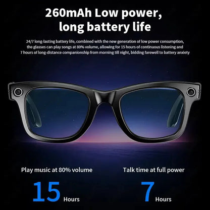 GUHUAVMI W610 AI Smart Glasses – Bluetooth Audio, Camera & Voice Assistant