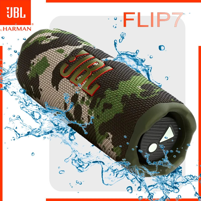 ‌JBL FLIP 7 Wireless Bluetooth Speaker - Rugged IP68 Waterproof Design, Loud Bass & Crystal Clear Sound for Adventures‌