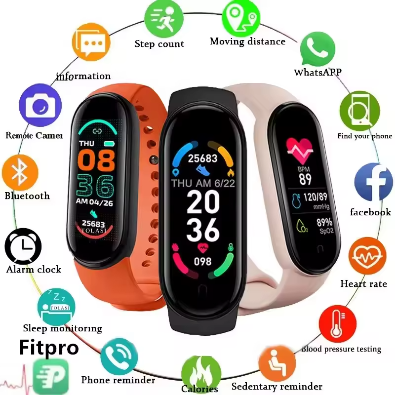 M8 Smart Bracelet – Fitness Tracker with Heart Rate, GPS & Sleep Monitor